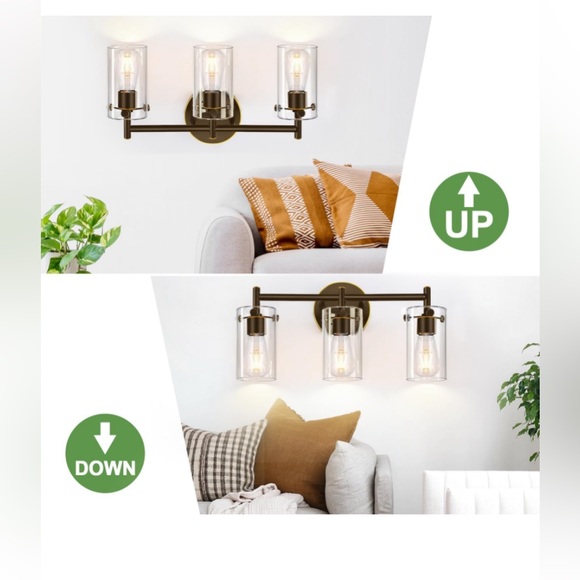 Vanity light , 3-Light Oil-Rubbed Bronze - Picture 5 of 9